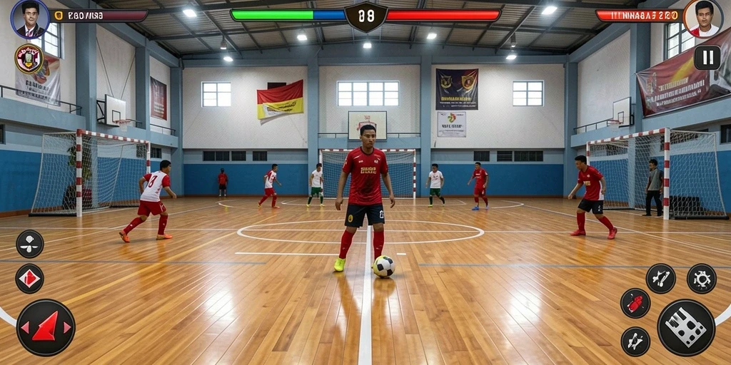 Screenshot menampilkan karakter utama COO77 dalam aksi.