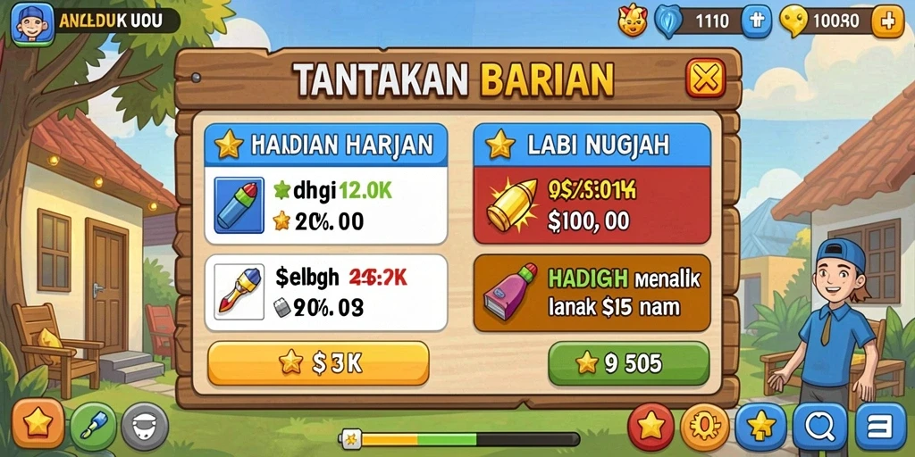 Tampilan antarmuka yang modern dan menarik.