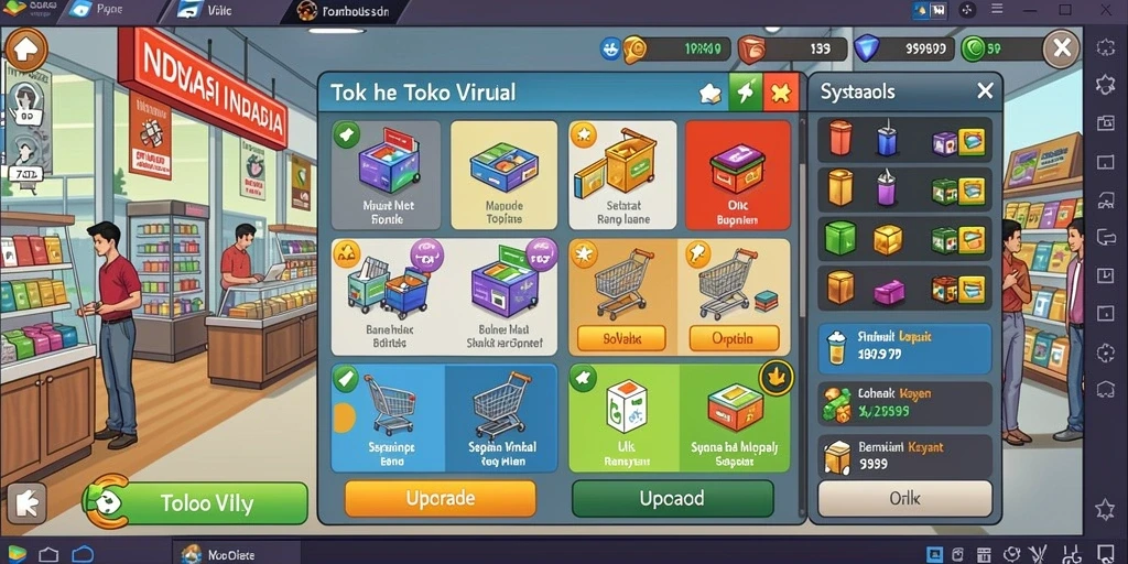 Screenshot menampilkan tampilan antarmuka game yang menarik.