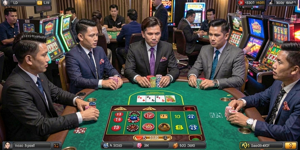 Tampilan grafis yang menawan dalam aplikasi TV888.