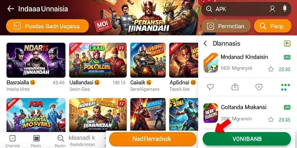 Antarmuka utama aplikasi WONGTOTO yang menarik.