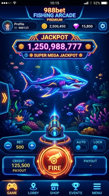 Pratinjau antarmuka 988bet — aplikasi APK resmi Android v1.1.6
